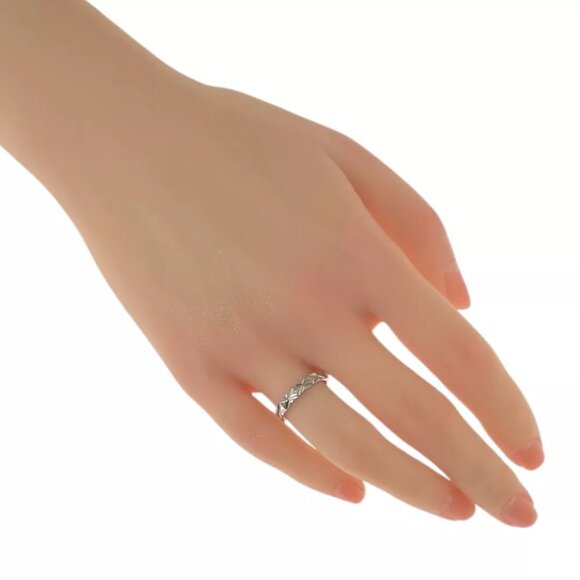 CHANEL Ring US 4 3/4 EU48 Pt950Platinum Matrasse used - Picture 4 of 6